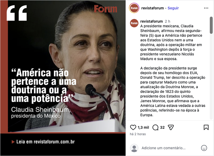 Declaração da presidente do México