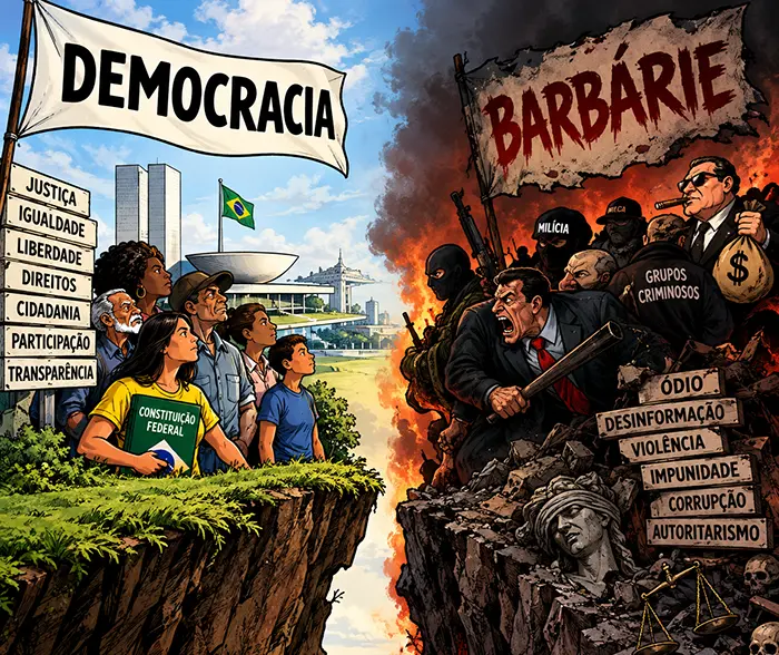 povo brasileiro   democracia ou barbárie